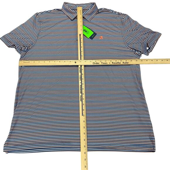IZOD Mens Polo Golf Shirt-Swingflex-Size XL Striped NWT - Picture 3 of 12